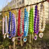 Colliers multicolores pour chiens et chats, colliers de perles pour animaux de compagnie, accessoires de pierres précieuses d'amour colorés, fournitures