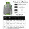 Racing Jackets Men Reflective Cycling Jacket Windproof Hooded Bike Coat For Running Hiking Walking Night Safety Jersey