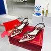 Women Flats Sandals Party Party Party Shoes Sexy Gladiator Shoe Rene Caovilla Factory Size