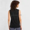 LU-187 Sporttop Dames Vrije tijd Mouwloos Gymvest Workout Ademend Los Sexy Yoga Blouse Backless Fitness Tanktop Racerback zonder beha