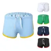 Cuecas masculinas roupa interior calças curtas para homens maiô praia shorts sexy tamanho fino ajuste nadar natação boxer briefs