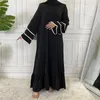 Etniska kläder sista islamiska kvinnor klär Kaftan Caftan Marocain Abaya Dubai Women's Ramadan kjol Kimono Femme Musulmane Ladies Fashion