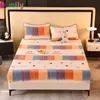 8 Colors Double Bed Mattress Cover Velvet Protector Winter Soft Elastic Fittted Fleece Sheet Couple Single Queen King 240116