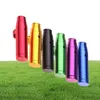 Bullet Snuff Bottle Smoking Pipes Snorter Kit Portable Sniff Pocket Durable Snuffer Mix Color Snort 2 in 1 Saver9624088