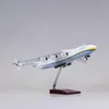 42 CM 1/200 Schaal Voor Antonov AN-225 AN225 Mriya Transportvliegtuigen Vliegtuig Hars Plastic Replica Model Speelgoed Voor Collection 240115