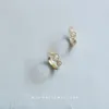 Boucles d'oreilles en argent Sterling 925 véritable, or 14 carats, trois cerceaux en Zircon pour femmes, accessoires de bijoux de luxe, livraison gratuite