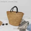 Sacos de ombro Grande tecido Str Bag Tote Mulheres Bolsa de Ombro Bohemian Rattan Beach Bags para Mulheres Bolsas Designer de Luxo Travel Shopper Bags T240116