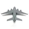 Aereo in lega pressofusa 1.200 Aviation C-17 Modello di aereo da trasporto Aereo Modello pressofuso Giocattolo per bambini con espositore Modalità luce 240115