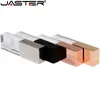 USB Flash Drives Jaster Fashion Crystal USB 2.0 Flash Drives Waterproof Pen Drive 64 GB 32GB 16GB 8GB 4GB Creative Gift Pendrive Free Custom