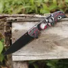 3D Steel High Hardness Camping Folding Knife Stainless Steel Hunting Knifes Survival Pocket Knives Multi function Outdoor Cutlery Blades Sharpen Cutter