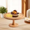 Tallrikar kaka stativ pedestal gårdhose stil dessert skärm som serverar bricka för kakor pajer kakor mittpunkt födelsedag
