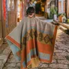 Halsdukar kinesisk vind nationell imitation kashmirkap med rese höst och vinter varm ute