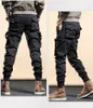 Camo Navy Trousers Man Harem Y2k Tactical Military Cargo Pants for Men Techwear High Quality Outdoor Hip Hop Work Stacked Slacks 240115