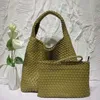 Botegss Venetss nouveau centre commercial loisirs sac sous les bras 2024 nouveau grand poignet unique tissé petit panier de chou femme sac capacité mère et enfant fourre-tout mode un W