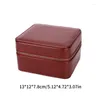 Jewelry Pouches Compact PU Leather 2 Slot Watch Sleeve Soft Lining Bags Storage Box For Watches