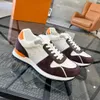 Mężczyźni Run Away Sneakers Buty najwyższej jakości cielę skórzana siatka mieszana kolorowy Trainer Buty Unisex Tennis Buty Buty swobodne 1,9 02