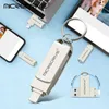 As unidades flash usb giram a unidade flash usb 3.0 para iphone com 2 em 1 USB-A para iphone interface usb3.0 pendrive para iphone7/8/9/11/12/13/ipad