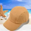 Мячовые кепки Спортивная кепка Стильная однотонная фуражка из пяти частей с вышивкой Складная уличная шляпа