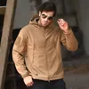 Militaire peau de requin vestes à coque souple hommes tactique coupe-vent veste imperméable hommes armée Combat hommes à capuche Bomber manteaux 240127