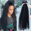 Deep Wave Human Hair Bundles Brazilian Hair Weave Bundles Water Raw Curly Bundle Remy Virgin 3 4 Bunds 28 30 32 Inch 240115