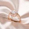 Xingyue Edelstenen Rose Gouden Sieraden Klassieke Stijl 4 Gaffel Instelling DEF Kleur VS Duidelijkheid 1Ct Cvd Hpht Lab Grown Diamond Ring