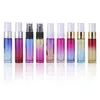 Melhor preço 768 pçs/lote mini frascos de spray de perfume multicolorido viagem vazio frascos de perfume de vidro com tampa transparente frete grátis