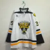 2009-Pres CHL QMJHL Cape Breton Screaming Eagles 8 Nicholson 29 Marc-Andre Fleury Home 4 David Victor Personalizza maglie Bianco Nero