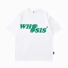 WHOSIS Men T-shirt designer T-shirt summer pure cotton print fingerprint short sleeve Women trendy couple street clothing