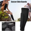 Honeycomb Soccer Shin Guards Football Shields Professional Sports Legging Shinguards Leg ärmar Skydds Geankskydd 240115