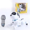 Chien télécommandé RC robotique cascadeur chiot dansant jouet intelligent programmable avec cadeau interactif sonore apparence créative et cool 240116