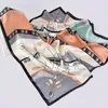 100% Silk Square Scarf For Women 65x65cm Vackert designmönster Tryckt lyxigt elegant Silk Kerchief -handduk Real Silk 240115