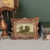 Quadros nórdico europeu retro vintage esculpido barroco pintura a óleo lona po para imagem decoração de parede sala de estar decoração