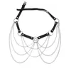 Pentagram Body Chain Jewelry Sexy Waist Belt With Chains Festival Fashion Party Jewelry for Women Girls Gothic Accessories240115