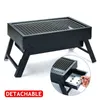 Barbecue pliable Portable, Mini support à charbon de bois, Kits d'outils de Barbecue, outils de cuisine de Camping en plein air 240116