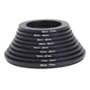 18-teiliger Kamera-Objektivfilter, Step-Up-Down-Ring-Adapter, Metall-Filter-Adapterring für alle Kameras DSLR 37–82 82–37 mm Halterungsset-Set 240115