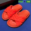 Pantoufles de luxe pour hommes femmes matelassées Criss Cross Slides blanc rose vert flamme noir pantoufles pour hommes sandales de créateurs pour femmes sandales à la mode EUR 35-44