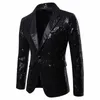 Trajes para Hombre, Blazer para Hombre, banquete, fiesta de boda, Blazers, Bar, Club nocturno, abrigos, moda brillante, traje para Hombre