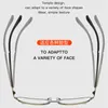 Metal Full Frame Eyebrow Blue Light Proof Reading Glasses Mens Fashion Hd Resin for the Elderly