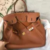 Genuine Leather Handbag Ber Kin Handmade Bag Classic Layer Women's Cowhide Handheld Shoulder Bag High Quality Togo Original Leather