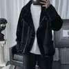 2023 Marchio di abbigliamento da uomo Ispessimento Tenere al caldo in inverno Pelle di cervo Giù Giacca casual Maschile Slim Fit Cappotto allentato di alta qualità 240115