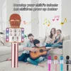 Högtalare barns barn bärbara Bluetooth -högtalare Professional Full Karaoke Microphone Voice Changer Sound Recorder med trådlös mikrofon