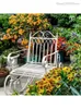 Camp Furniture Wrought Iron Vintage Home Balcony Rocking Chair Garden Lazy Lounger Pastoral Indoor Outdoor Leisure Single