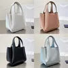 Topkwaliteit mini-emmertassen Lederen handtas voedselmand clutch portemonnees Designer Dames luxe tote onderarmtas 22cm 19cm 18cm klassieke kalfsleren portemonnee