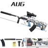 AUG Graffiti Water Bullet Toy Gun Manual Gel Ball Electric in 1 Paintball Air Soft Gun Plastic Model CS Shooting Game