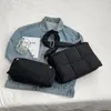 Вечерние сумки, модная тканая подушка, пуховик, дизайнерская женская сумка с подкладкой на плечо, нейлоновый пух, хлопок, через плечо, небольшой женский кошелек с клапаном, 2024