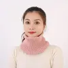 Bufandas Bufanda elástica Acogedor Punto Invierno para mujeres Suave Cálido Color Sólido Calentador de cuello con diseño a prueba de viento Clima