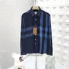 Bahar Tasarımcı Erkek Elbise Gömlek Uzun Kollu Gömlek Sıradan İş Giysileri Top S-3XL