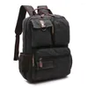 حقيبة ظهر Backpack Vintage Canvas Casual Laptop Bag Pack Travel Rugtas Men Bagpack SAC A Dos Femme Rucksack polsas