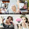 Selfie Lights USB -laddning LED Selfie Ring Light Mobiltelefonfyllning Lens Mini LED Selfie Lamp Ring för iPhone Samsung -telefoner Selfielightl240116