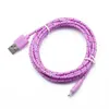 High quality Nylon Braided Micro USB Cable 1m/2m/3m Data Sync USB Charger Cable For Samsung HTC Huawei Xiaomi Tablet Android USB Phone Cables no package